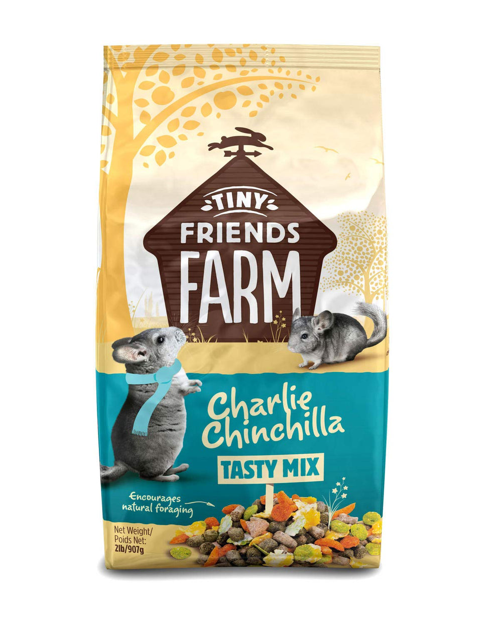 Supreme Petfoods produit en utilisation avec chinchilla mangeant, stimulation comportementale