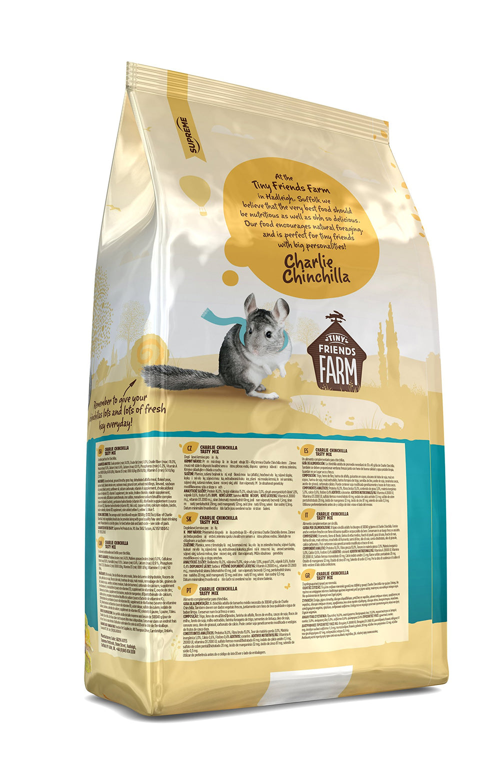 Supreme Petfoods gros plan des grains et graines illustrant texture variée bénéfique