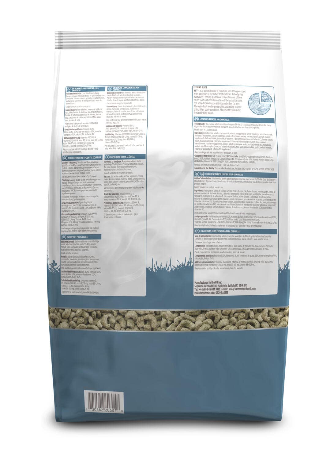 Supreme Petfoods comparaison taille dans la main facilitant dosage visuel