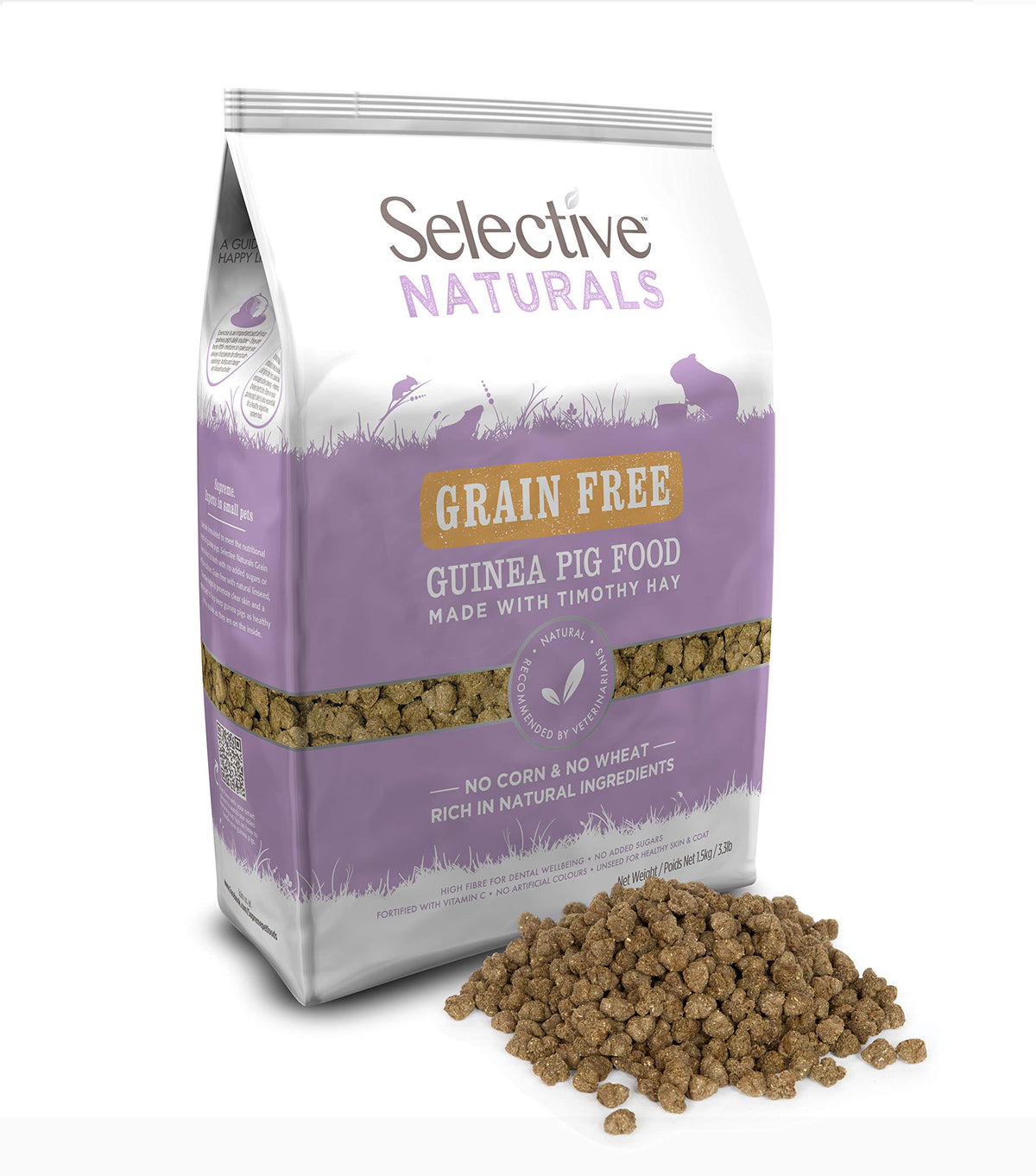 Supreme Petfoods emballage avant montrant la recette sans céréales et bénéfices