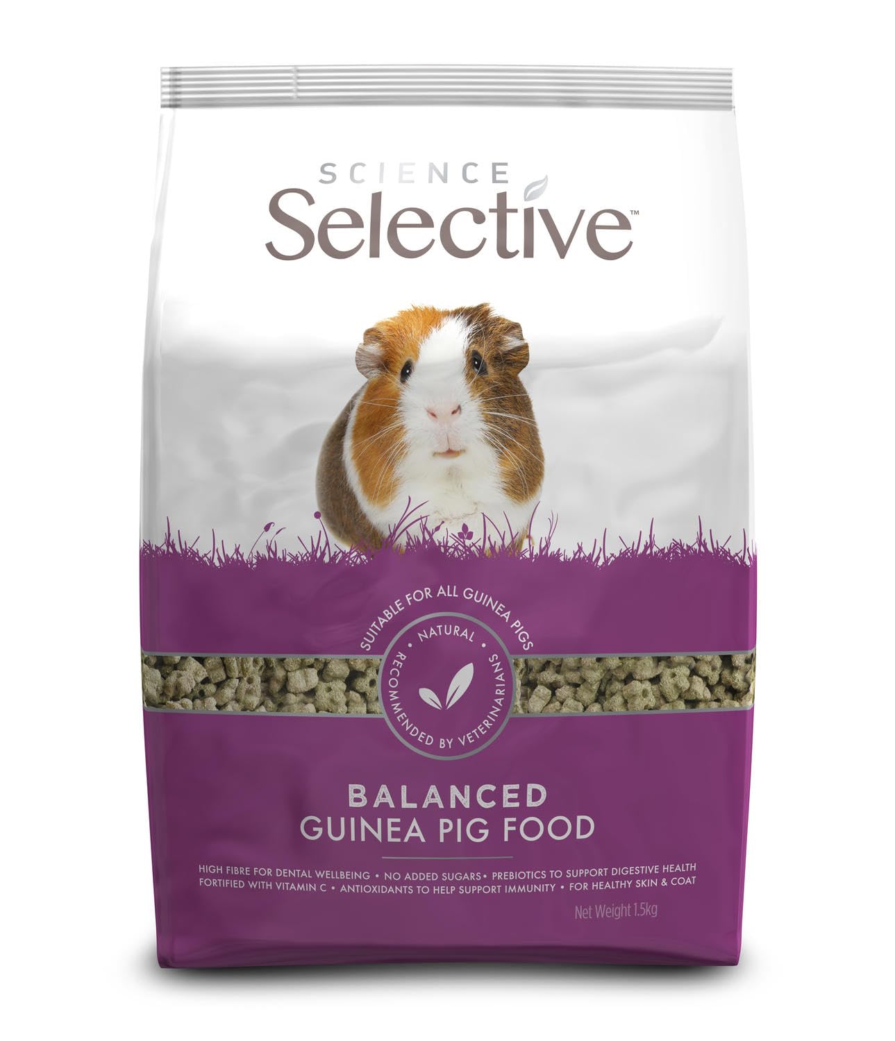 Supreme Petfoods paquet avant montrant produit et avantages nutritionnels