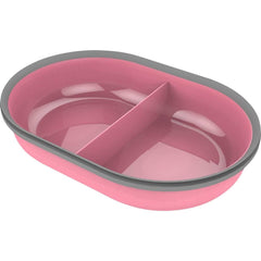 SureFeed Split Bowl Pink vue avant montrant deux compartiments pratiques
