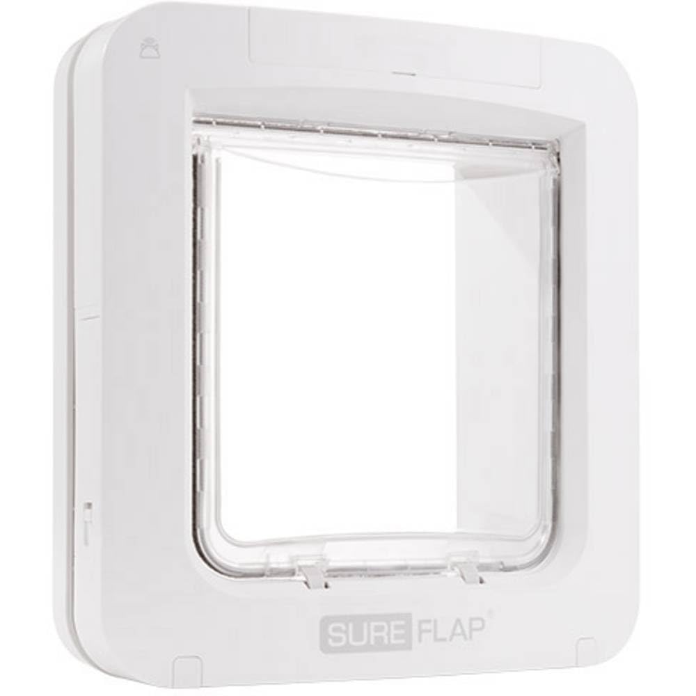 SureFlap gros plan battant et tunnel intérieur illustrant l'ouverture spacieuse
