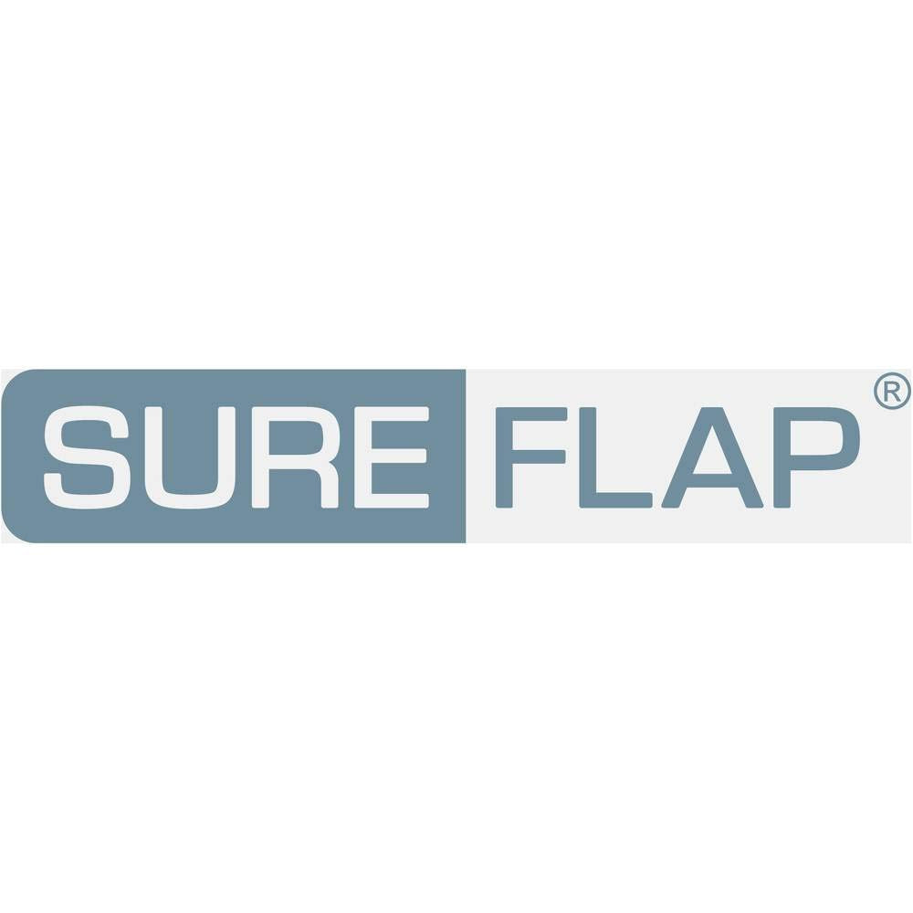 SureFlap étiquette RFID à l'échelle montrant le diamètre d'1 pouce et l'ajustement