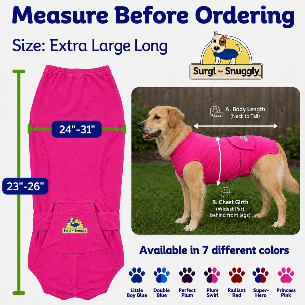 Surgi~Snuggly comparaison de taille avec ruban pour ajustement précis WaGS