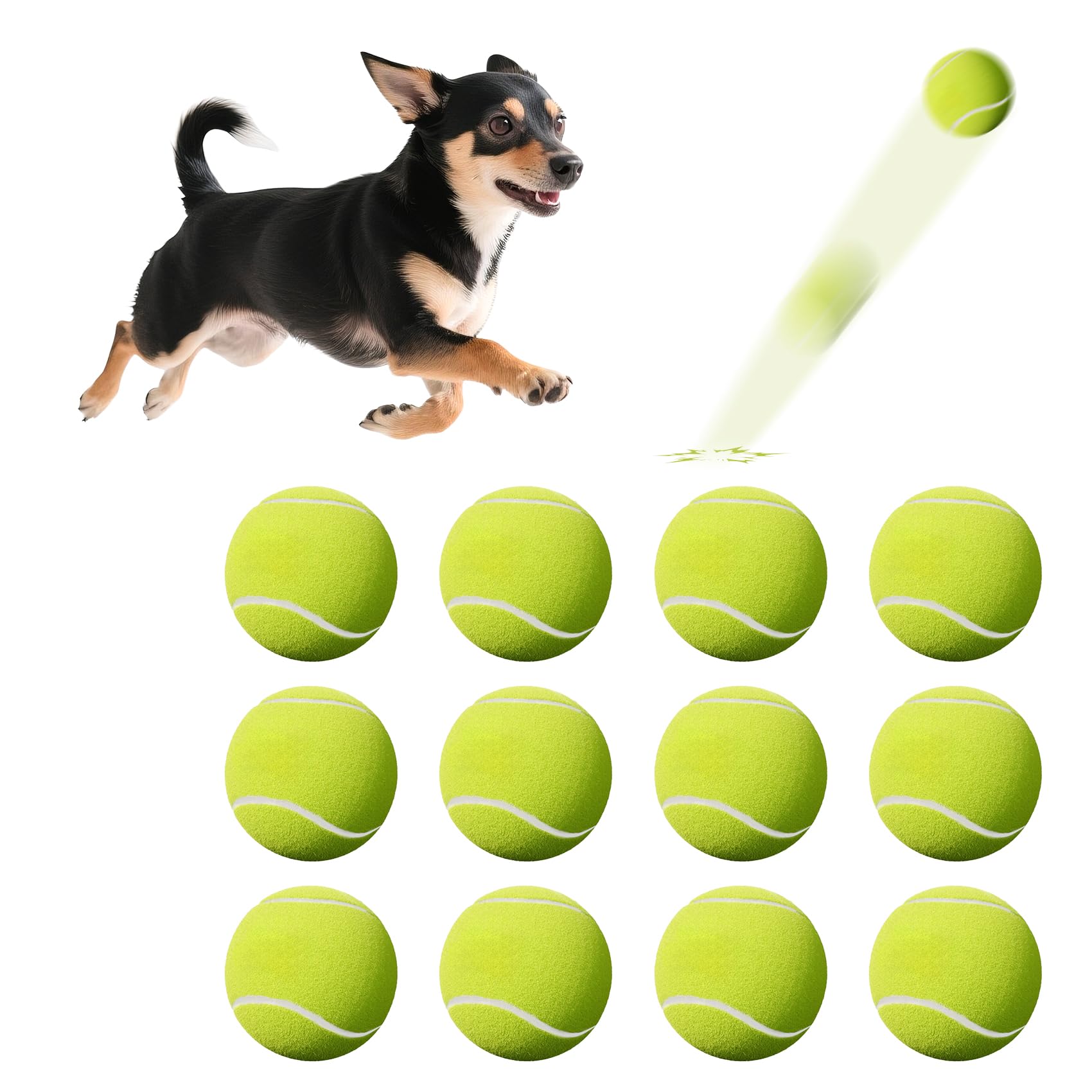 susu & wuwu pack visible de 12 balles, pratique pour remplacements