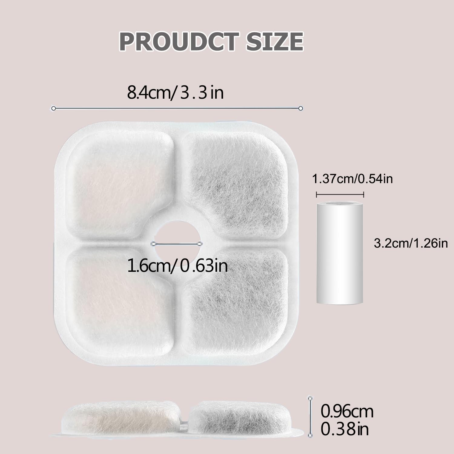 Svrinlio gros plan sur texture du filtre montrant couche charbon actif et retention