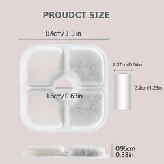 Svrinlio gros plan sur texture du filtre montrant couche charbon actif et retention