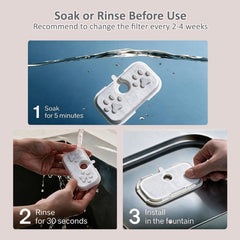 Kit complet Svrinlio emballé individuellement avec 12 filtres, 12 mousses et brosse pratique