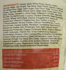 Oiseau mangeant Sweet Harvest illustrant appétence et simplicité d’utilisation