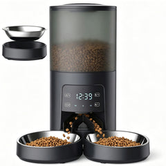 Sweetcrispy vue avant double bol, distribution précise pour deux chats