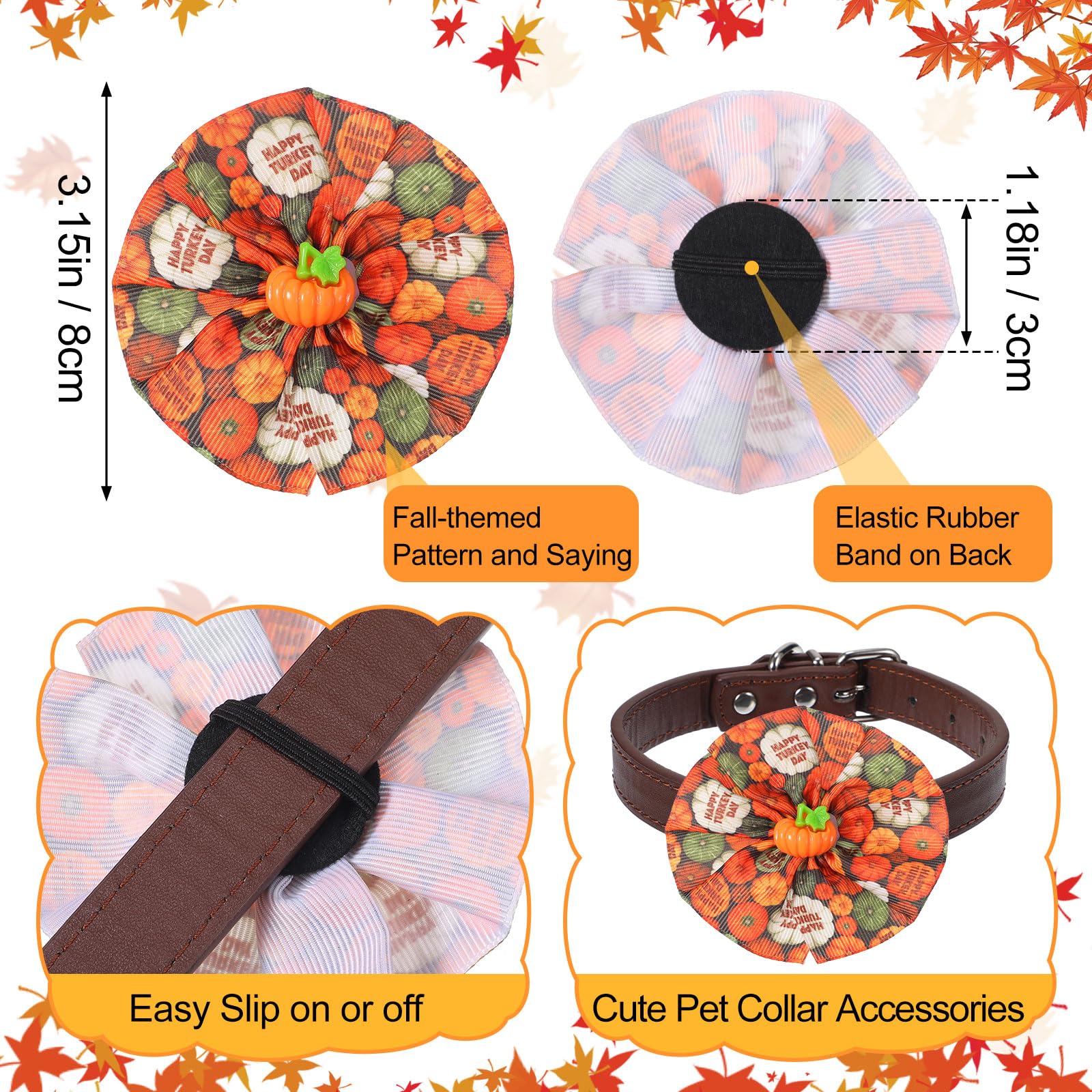 Sweetude gros plan tissu motif automne, couleurs vives et durable