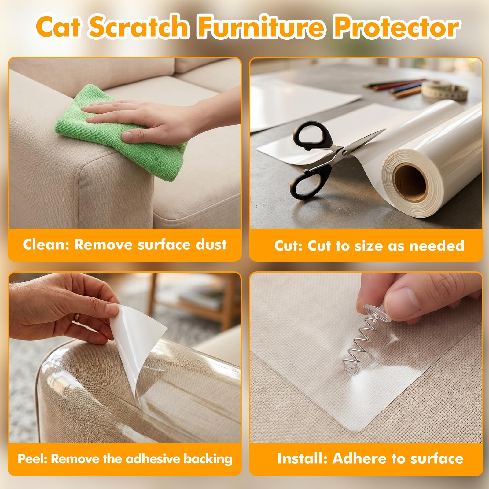 swihorab dans un salon avec chat, solution esthétique et protectrice pour mobilier