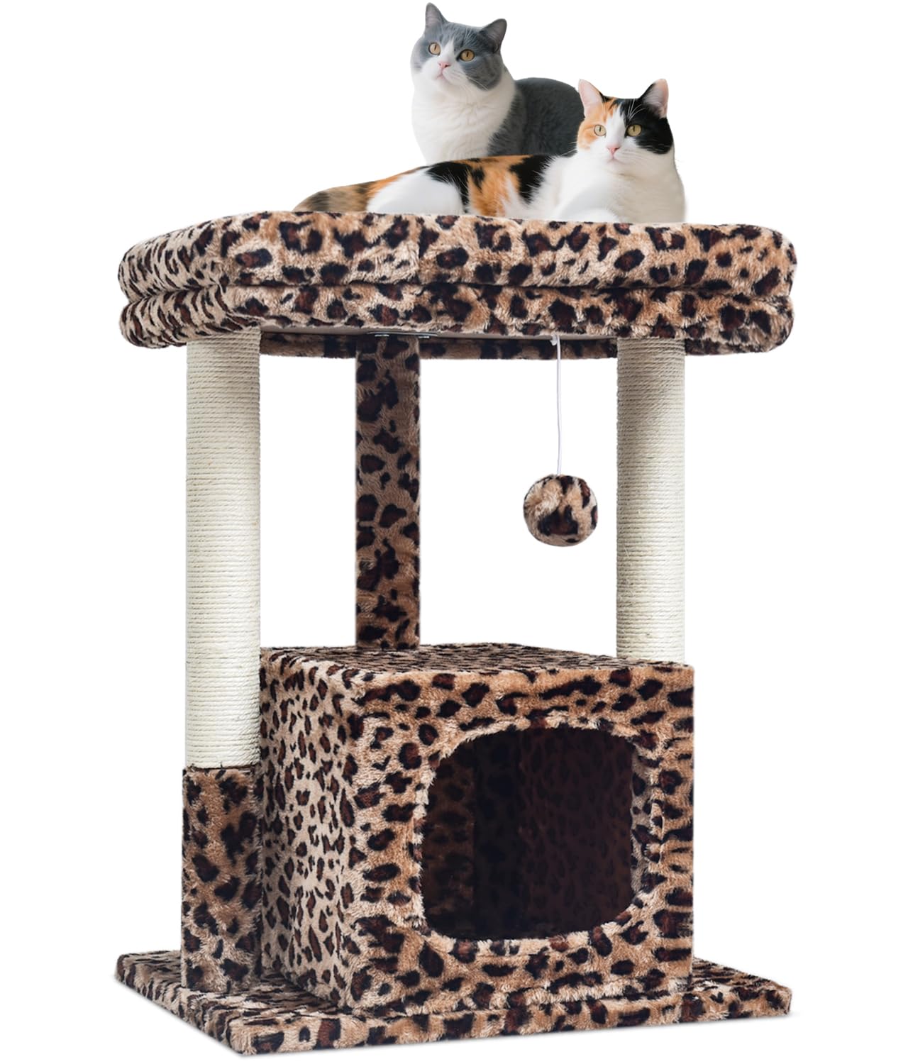 SYANDLVY vue avant de l'arbre à chat, design stable et décoratif