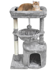 SYANDLVY arbre à chat vue de face montrant stabilité et design moderne