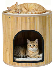 SYANDLVY maison chat vue avant montrant entrée sécurisée et confort