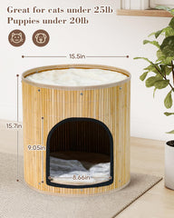 SYANDLVY maison chat plateforme supérieure visible pour repos et sauts