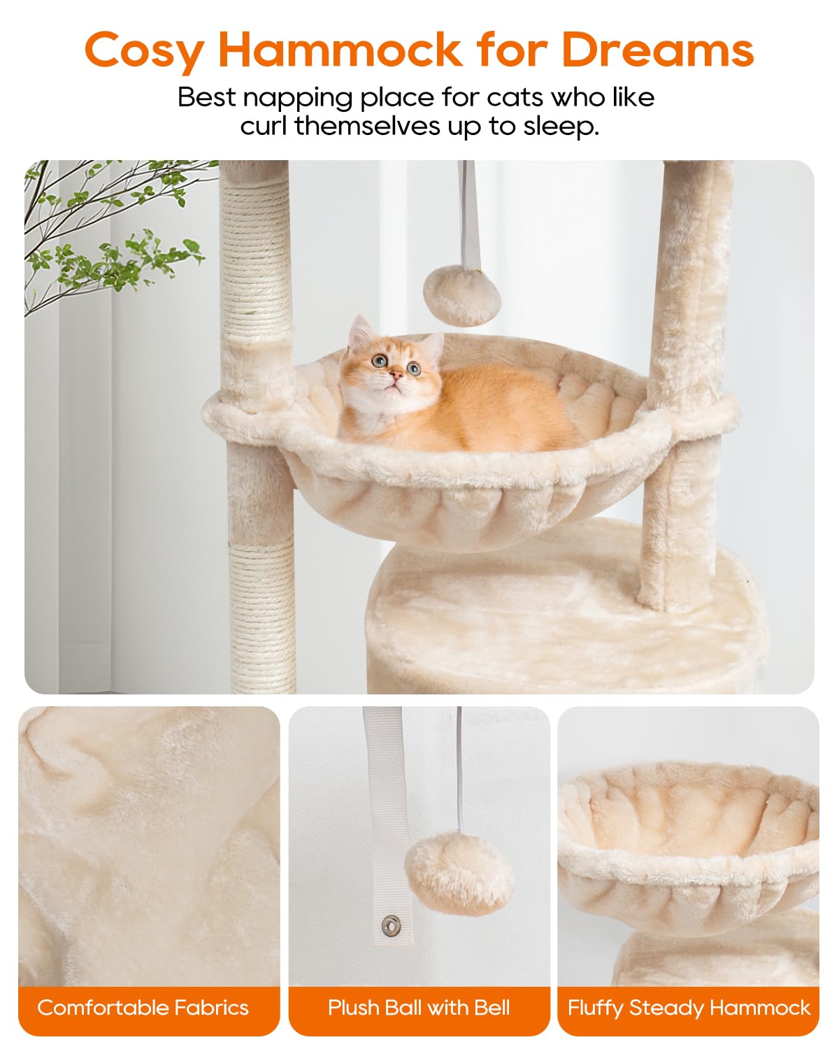 SYANDLVY panier rembourré pour sieste chaude et confortable