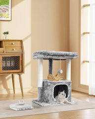 SYANDLVY perchoir supérieur en peluche offrant confort et chaleur au chat