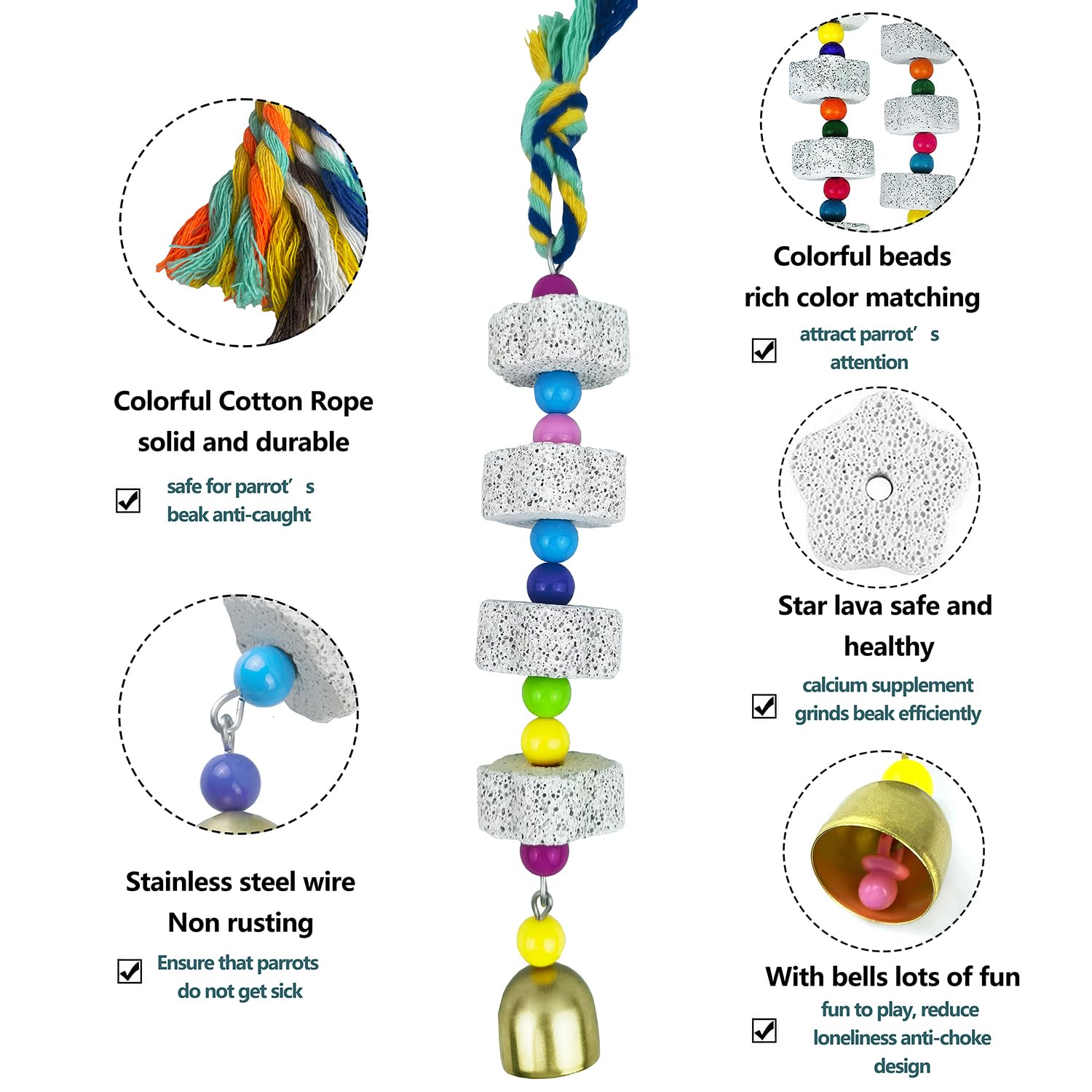 Sysmashing perles colorées détaillées, stimulation visuelle et préhension