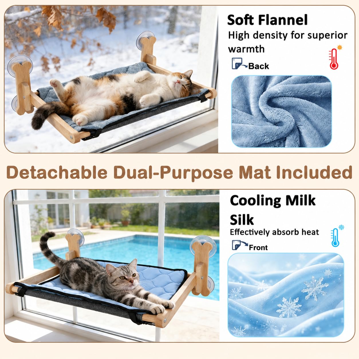 SZEE hamac gros plan flanelle douce apportant chaleur