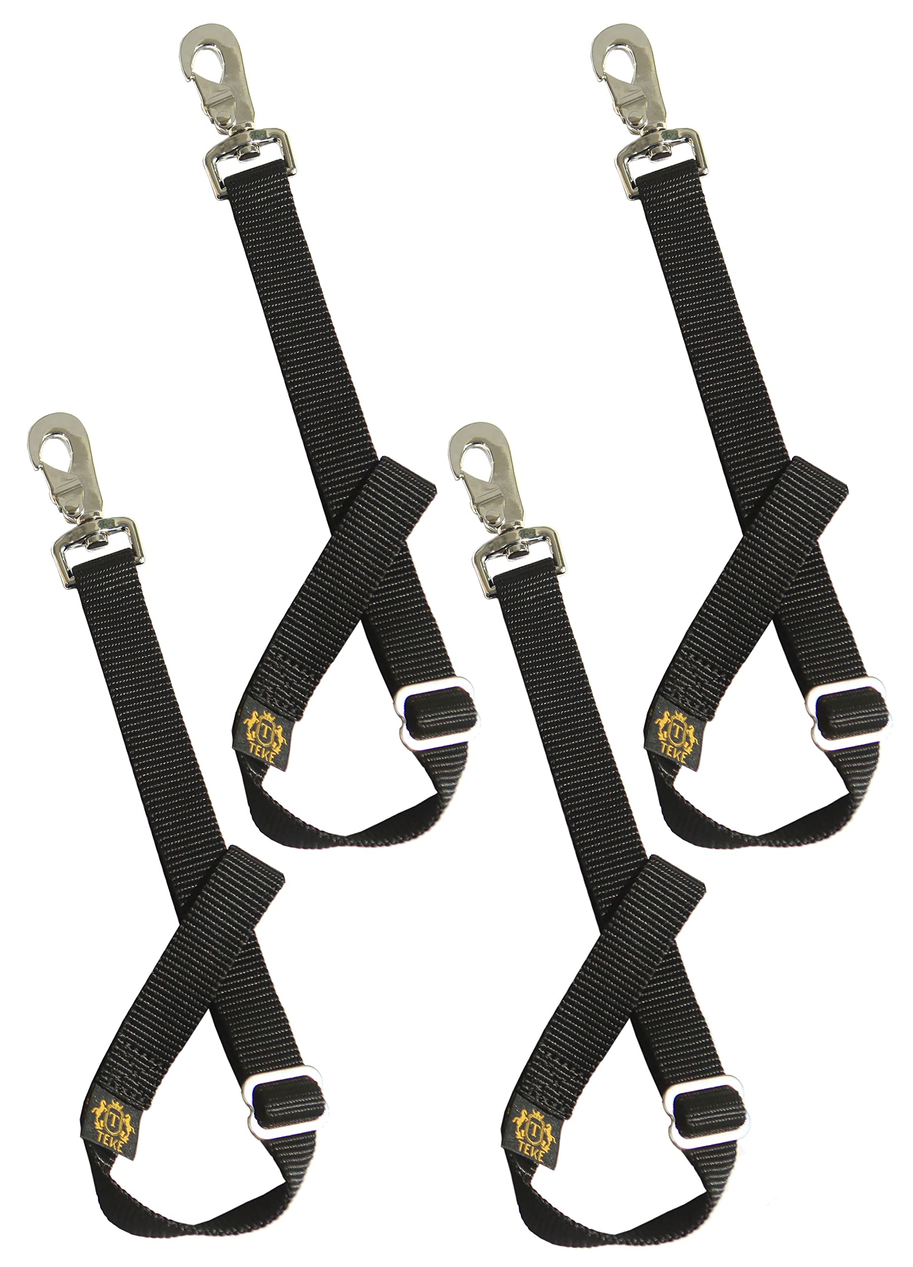 T TEKE vue avant du lot de 4 sangles pratique pour suspendre seaux