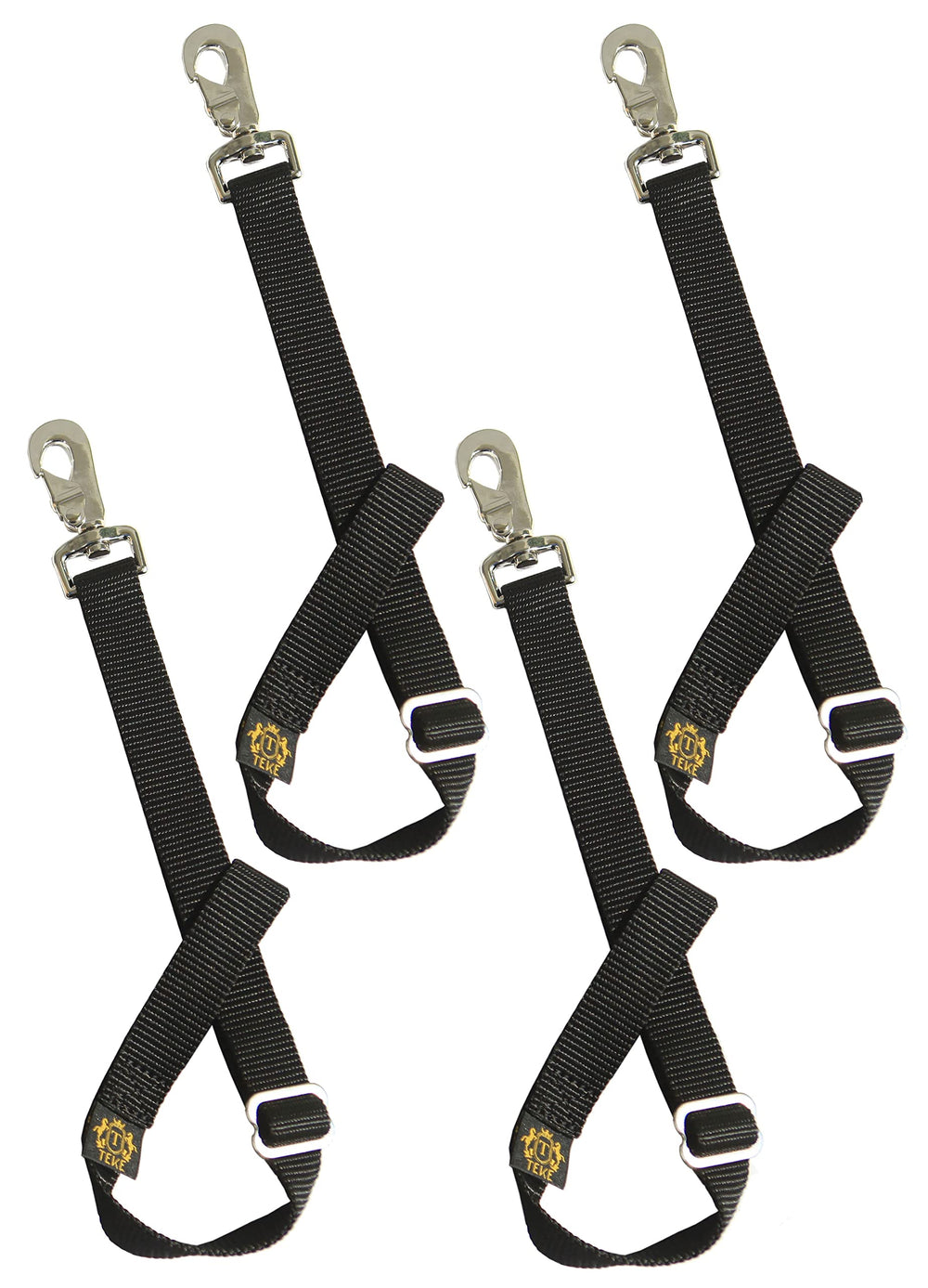 T TEKE vue avant du lot de 4 sangles pratique pour suspendre seaux