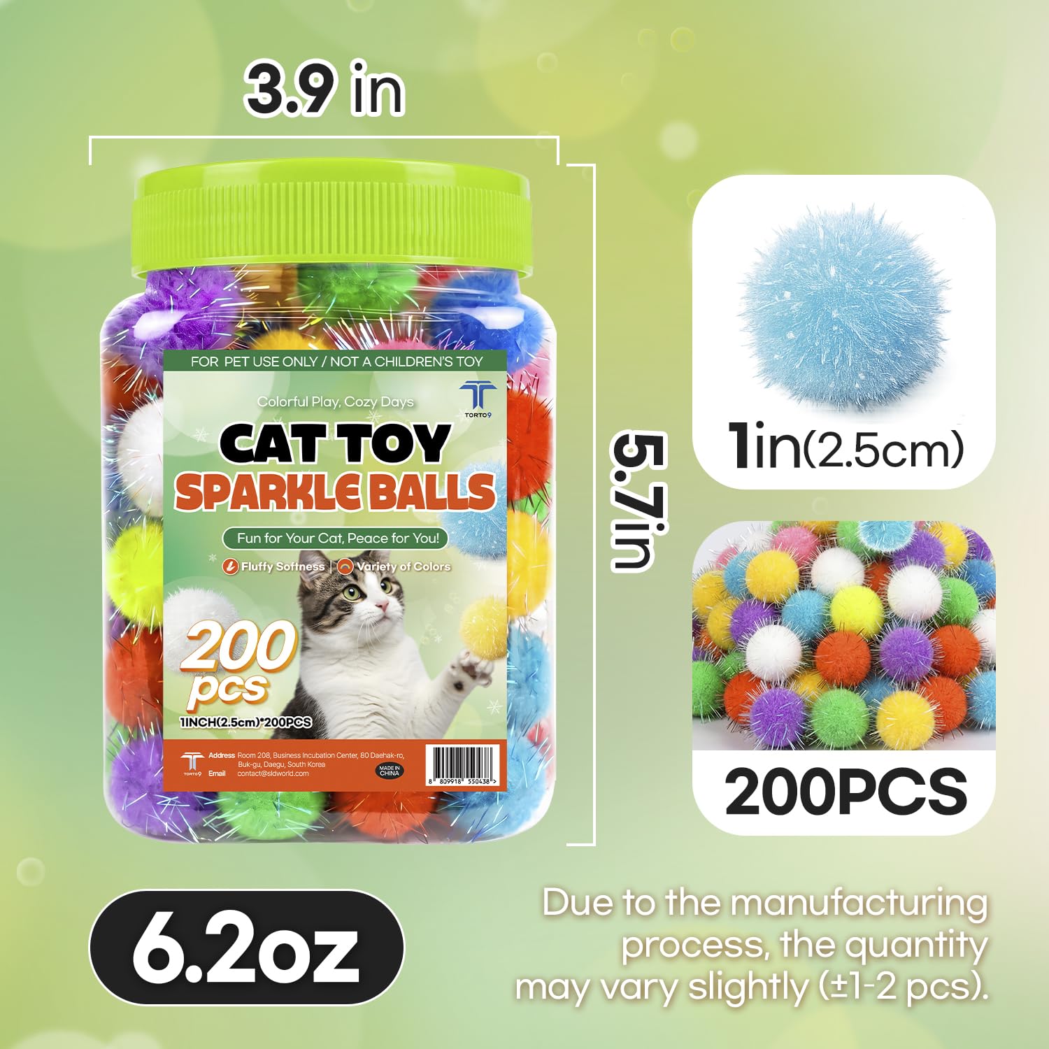 T TORTO9 étalage de pompons montrant quantité et choix de couleurs