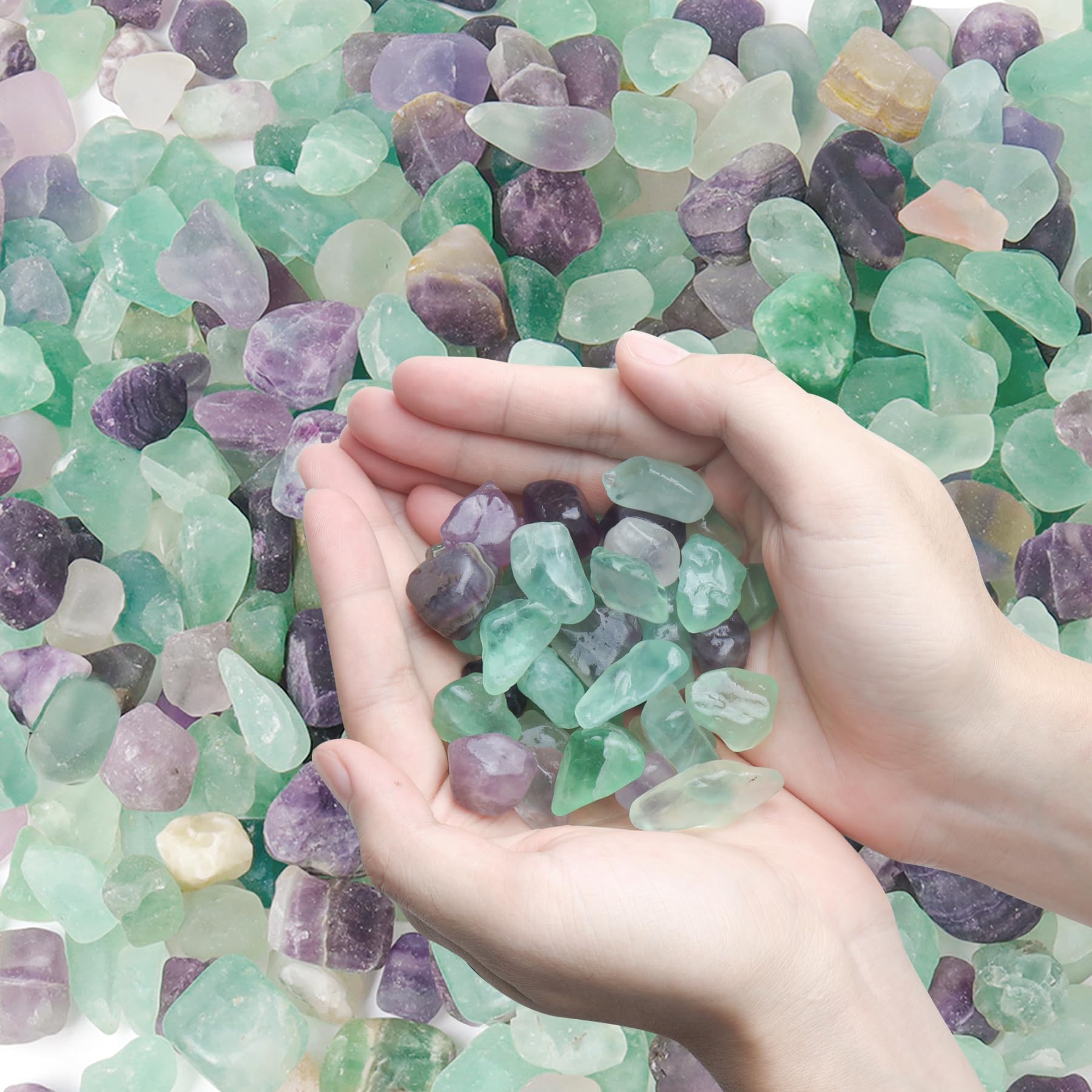 T4U paquet avant montrant les cristaux fluorite, packaging pratique pour projets