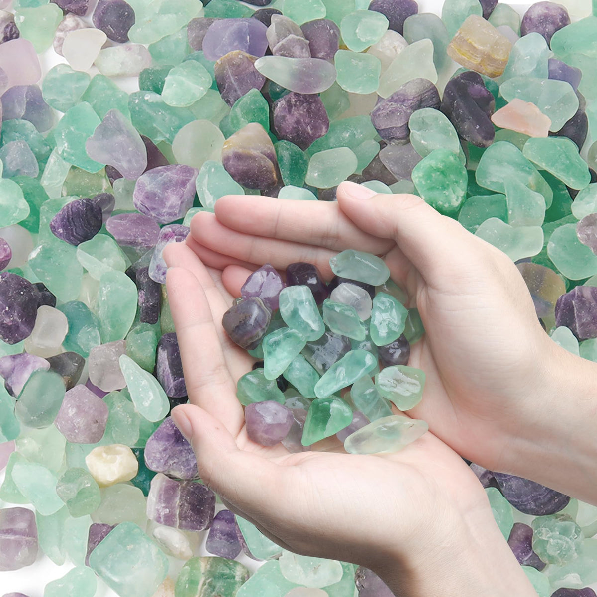 T4U paquet avant montrant les cristaux fluorite, packaging pratique pour projets
