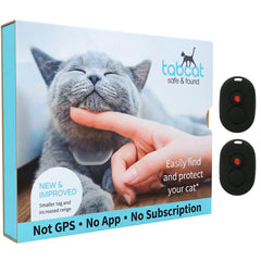 TabCat Homing Tags packaging avant montrant contenu et simplicité d'installation