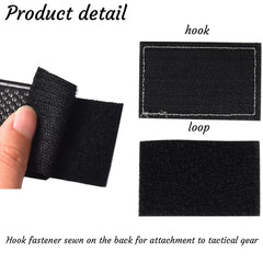 TACVEL patch gros plan broderie, finition durable et lisible