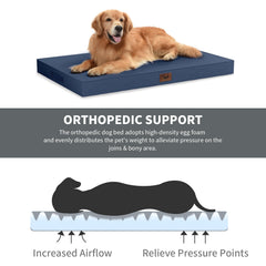 Tail Stories détail mousse egg-crate orthopédique, soutien réparti