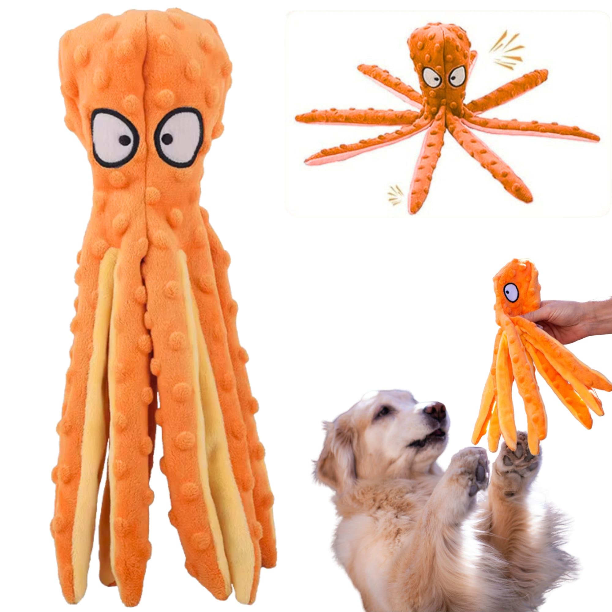 TAIL TOWN vue frontale de l'Orange Octopus montrant design et jouabilité