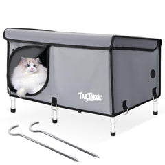 TailTastic vue avant de la maison extérieure montrant l’entrée et la protection contre pluie