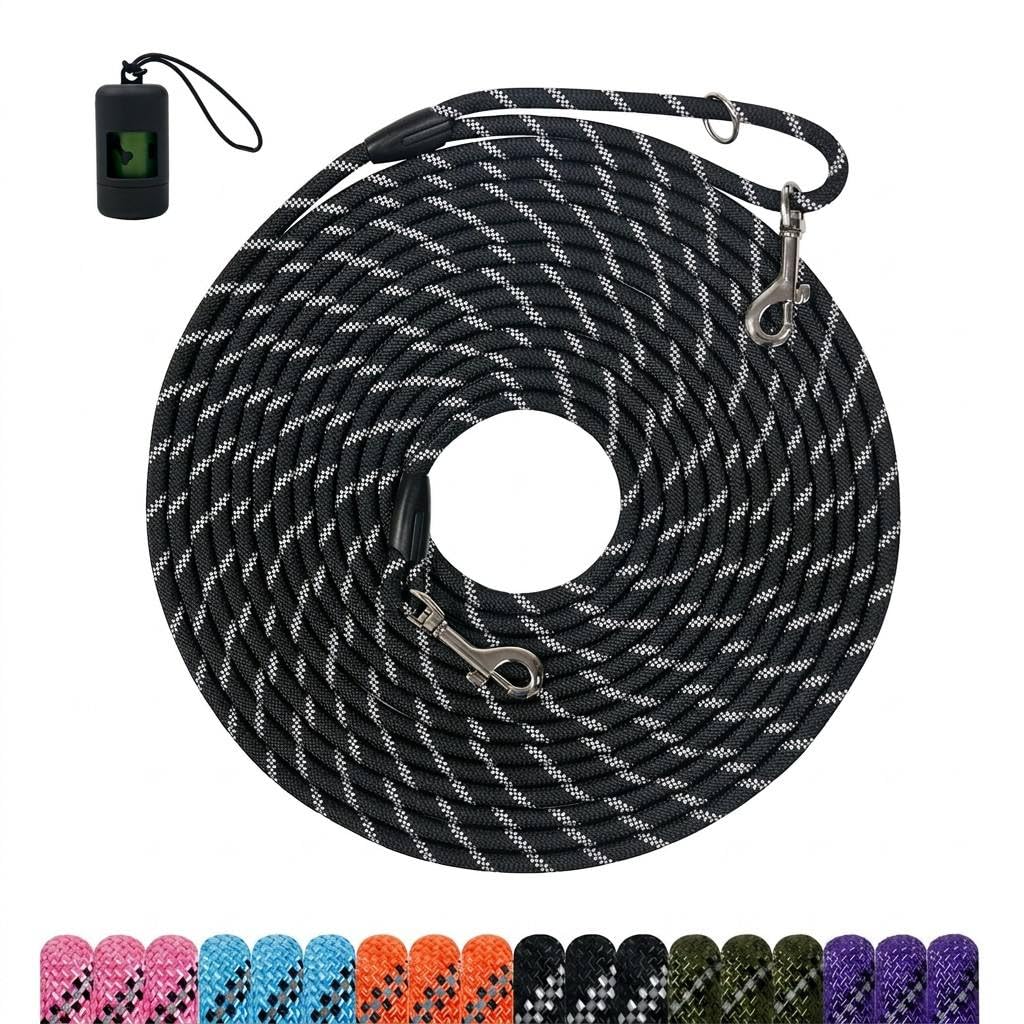 Tairro laisse longue face avant montrant couleurs et options pratiques