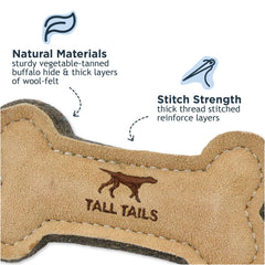 Tall Tails os détail texture cuir de buffle pour meilleure prise