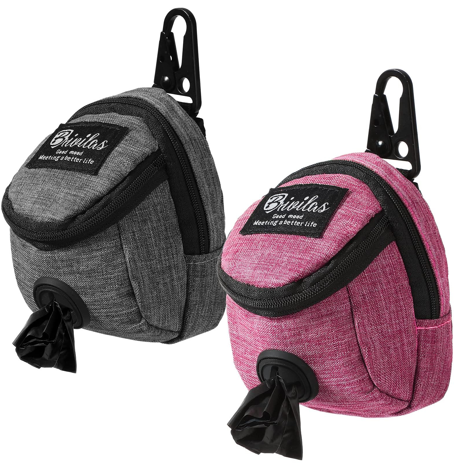 Talltalk pochette avant montrant les deux couleurs et rangement pratique