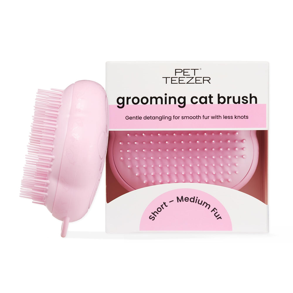 TANGLE TEEZER vue de face de la brosse millennial pink, design compact et pratique