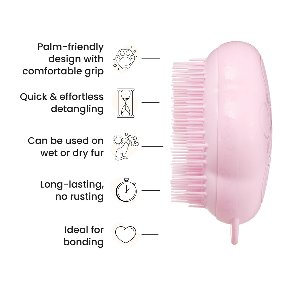 TANGLE TEEZER amas de poils retirés sur la brosse, réduit les poils dans la maison