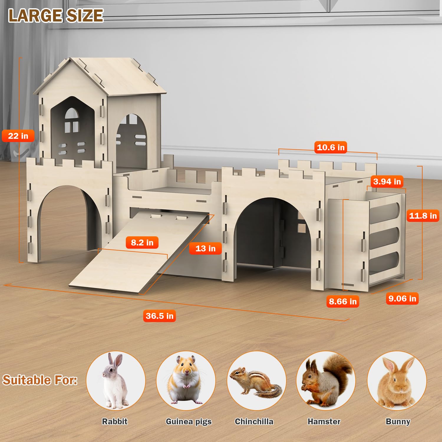 TankMatDecor lapin utilisant la terrasse supérieure pour explorer