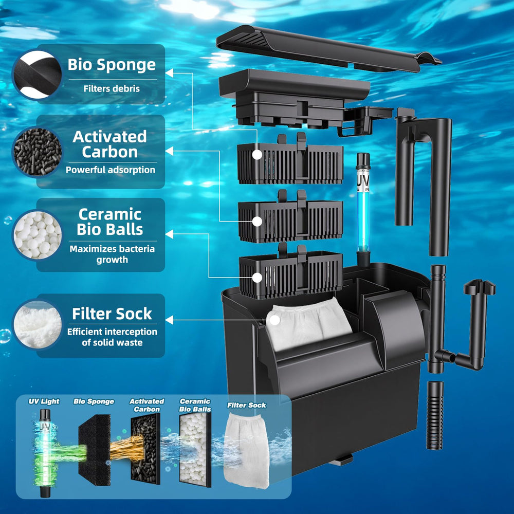 TARARIUM chambre U-V isolée pour traiter l'eau verte sans affecter les bactéries utiles