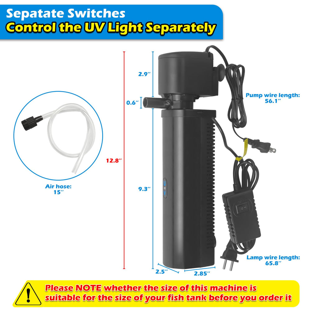 TARARIUM comparaison taille montrant échelle relative pour aquariums moyens