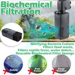 TARARIUM filtre en utilisation dans aquarium clarifiant l'eau rapidement