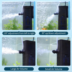 TARARIUM sortie d'eau réglable assurant brassage adapté et confort des poissons