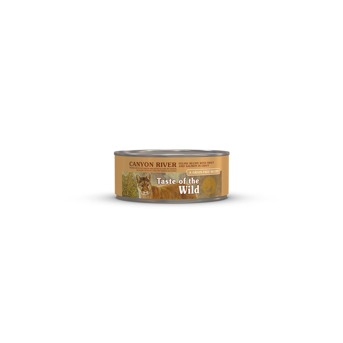 Taste of the Wild face de la boîte montrant la recette truite et saumon bénéfice saveur