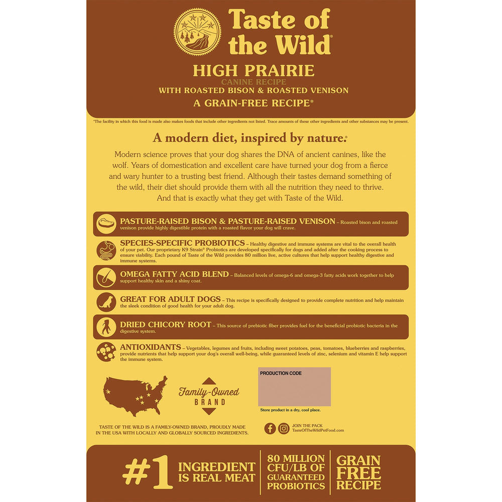 Taste of the Wild gros plan croquettes montrant texture et richesse en protéines