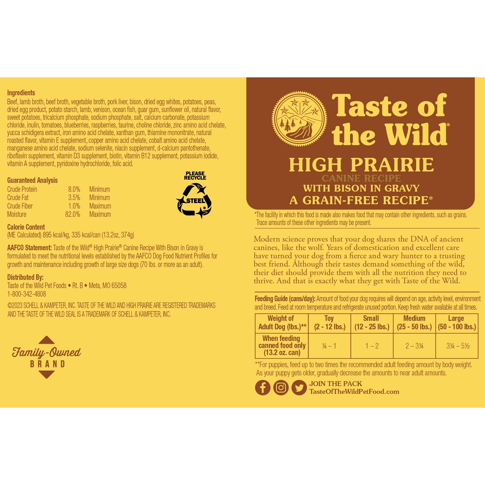 Taste of the Wild gros plan sur la texture en gravy et attractivité gustative