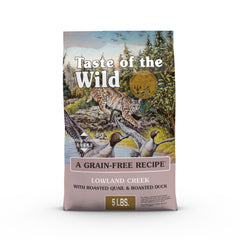 Taste of the Wild sachet face avant montrant la recette et avantage appétence