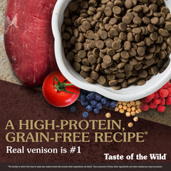 Taste of the Wild étiquette nutritionnelle lisible pour transparence et choix éclairé